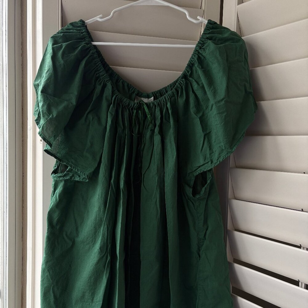 Holy Clothing Liesl Tunic in Green Jade